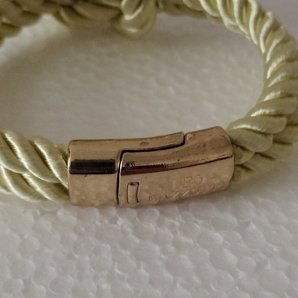 Leo Mazzotti Light Green Rope Knot Bracelet Small Magnetic closure - Picture 4 of 9